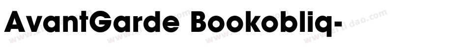 AvantGarde Bookobliq字体转换